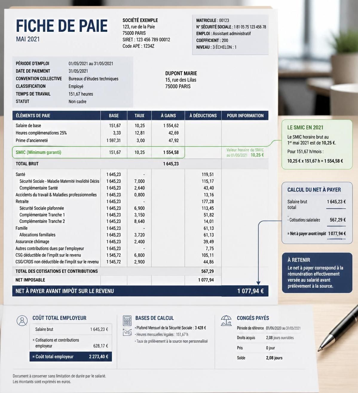 découvrez le montant du smic horaire net en 2021 et suivez l'évolution du salaire minimum pour mieux comprendre vos revenus.